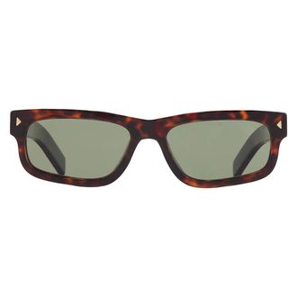 Prada Polarized Green Rectangular Mens Sunglasses PR B11S 17N20G 55