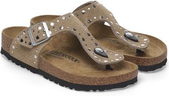 Birkenstock Taupe Gizeh Rivet Sandal