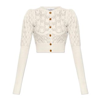 Vivienne Westwood Cardigans, female, Beige, Size: XS Ella Cardigan