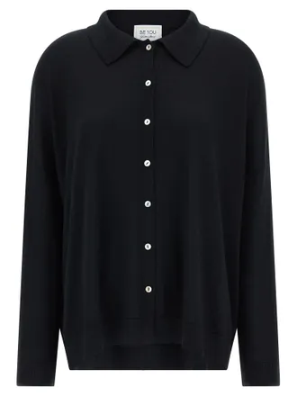Be You Black Cashmere Womens Cardigan