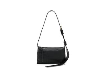 AllSaints Alba Zip Crossbody Cross Body Womens Handbags Black, Leather