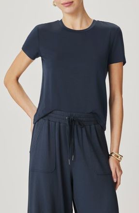 Splendid Tyra Crewneck T-Shirt in Navy Blue at Nordstrom, Size Small