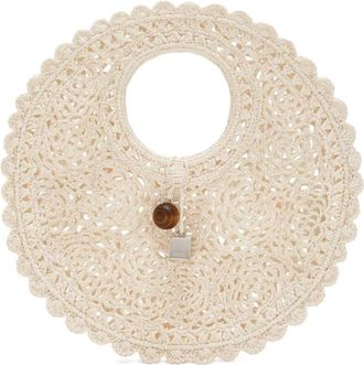 Jacquemus Handbags, female, White, Size: ONE SIZE Le Petit Rond Spiaggia