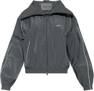 Balenciaga Jassen, Dames, Grijs, S, Logo Jas