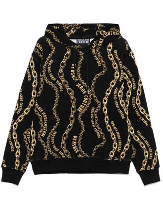 Versace Jeans Couture Felpa con cappuccio Chain Couture - Nero