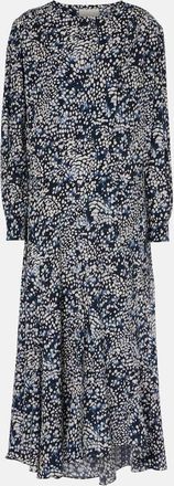 Isabel Marant Hanane ruffled printed silk-blend maxi dress