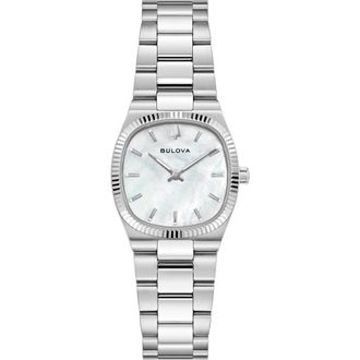 Bulova Super Seville Mini Dames Horloge Zilverkleurig 96L353