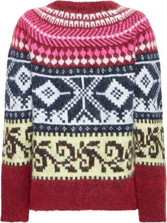 Ichi Zinfandel Multi Pattern - - Knitwear - Donna - Multicolore - XL