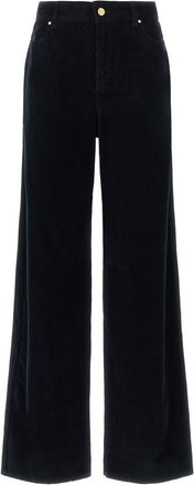 Max Mara Dark Blue Regular Front Pants