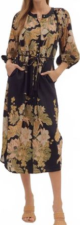 Entro Maddy Midi Dress In Black