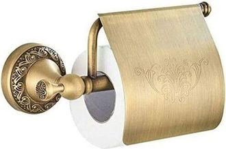 OEM Portarrollos De Papel Higi&eacute;nico Retro De Lat&oacute;n Con Tapa, Para Montaje En Pared