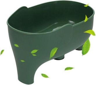 OEM Escurridor De Fregadero Con Forma De Elefante, Embudo Con Cesta De Drenaje, Adorable Colador Creativo Con Forma De Elefante, Verde