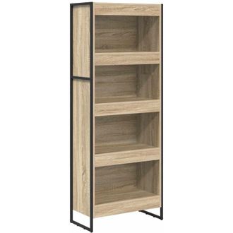 vidaXL Book Cabinet Sonoma 60 x 30 x 155 cm Engineered Wood vidaXL
