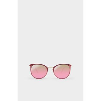 Katie Loxton Santorini Sunglasses in Pink Mirrored Lens at Nordstrom