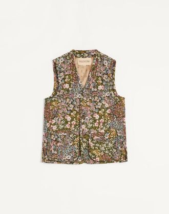 Valentino Valentino Gobelin Waistcoat with Jacquard Apr&egrave;s LHiver Pattern