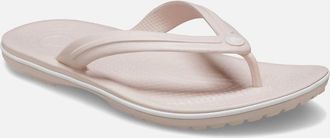 Crocs Womens Crocs Crocband Flip Thermoplastic Womens Quartz Flip Flops - Cream - Size: UK 8 / eu 42-43 / us m9w11