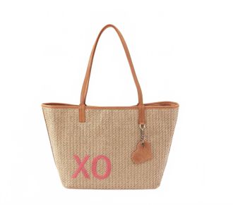 Hobo All That Tote Bag In Straw And Wild Rose