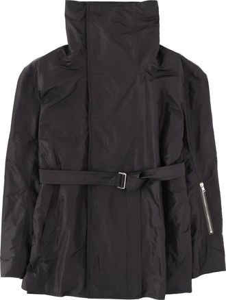 Rick Owens Heren, Jassen, Zwart, Maat: ONE Size Katoen