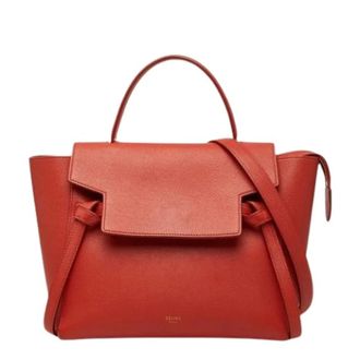Celine Pre-owned Handbags, female, Red, Size: ONE SIZE Pre-owned Vintage Leather Handbag