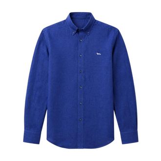 Harmont & Blaine Casual Shirts, male, Blue, Size: 2XL Harmont Blaine Shirts Blue