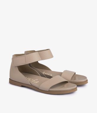 Pedro Garcia Ankle strap fussbett in beige leather | Jalila | Spring Summer 26 | PEDRO GARCIA