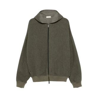 Fear of God Full Zip Hoodie - Heren - Sweatshirts & Hoodies - Groen - Maat: S Katoen