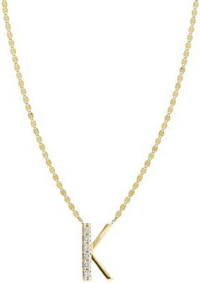 Lana Jewelry 14K Gold Initial Pendant Necklace in Yellow Gold-K at Nordstrom Rack, Size 18 In