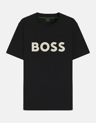 HUGO BOSS Mens BOSS MENS ICONIC ZONE T-SHIRT BLACK - Size: 38