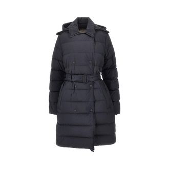 Burberry Knee-length down jacket with belt Woman XS