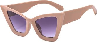 Generic Womens Outdoor Commuter Sunglasses Mens Driving Vacation Sports Sun Glasses(Pink)