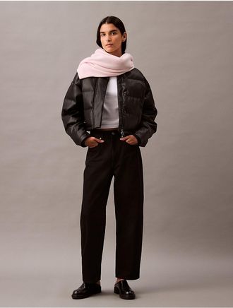 Calvin Klein Womens Barrel Fit Jeans - Black - 24