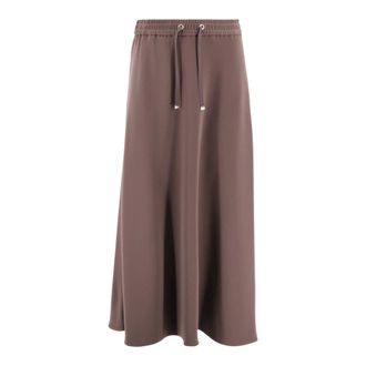 Herno Dames, Rokken, Bruin, Maat: XS Satijn