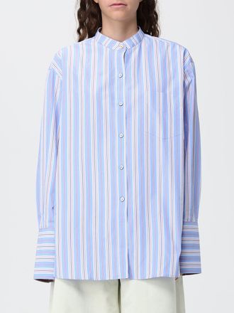 Paul Smith Cotton Shirt with Mandarin Collar and Relaxed Fit
