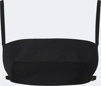 Jil Sander Open-back wool and silk bandeau top
