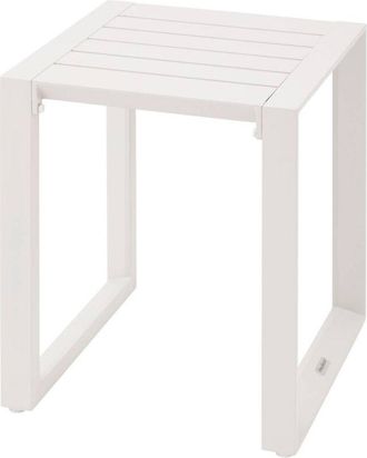 Hesperide Hesperide - Mesa Auxiliar Cuadrada De Aluminio Allure Avena 44 X 44 X 55 Cm - Hesp&eacute;ride