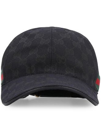 Gucci GG Supreme Web baseball cap - unisex - Cotton/Polyester/Polyamide/Cotton - M - Black