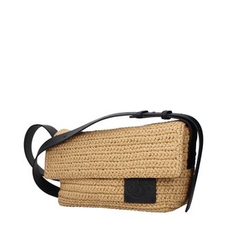 Jil Sander Raffia Crossbody Bag - Beige