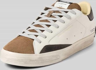 Crime London Sneaker aus Leder mit Schnürung Modell DISTRESSED 2.0 in Weiss, Größe 41