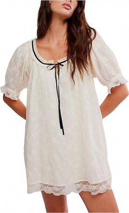 Free People Juno Mini Dress In Tea Black Combo