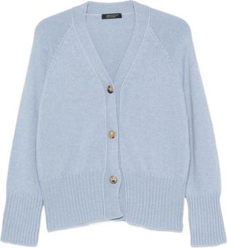 Aragona V-neck Ribbed-knit Cardigan