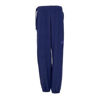 Nike Fleece Dance Tracksuit Broek Middernacht Blauw - Dames - Trainingsbroeken - Blauw - L - Katoen - Fitness