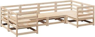 vidaXL Juego De Sof&aacute;s De Jard&iacute;n 6 Piezas Madera Maciza De Pino Vidaxl