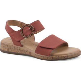 White Mountain Bonique Corck Wedge Sandal in Paprika/Sueded/Smooth at Nordstrom Rack, Size 9.5