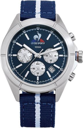 Le Coq Sportif Mens Accessories Blue Nylon Digital Watch in Navy/Grey - One Size