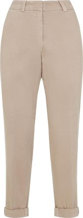 PESERICO Peserico Womens Cotton Pants - Tan Elastane - Size EU 36 (Womens)