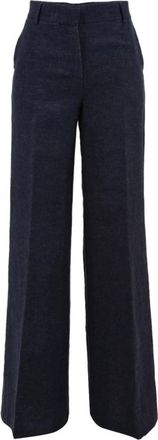 Douuod Blauwe Broek Bianca Model Dd 16 03 - Dames - Wijde Broeken - Blauw - XS - Broeken