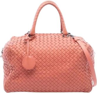 Bottega Veneta Tweedehands leren handtassen - Dames - Vintage Handtas - Roze - ONE Size - Vintage