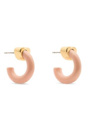 Kate Spade New York geo pop huggie hoop earrings in Pink at Nordstrom