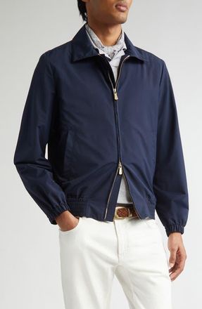 Eleventy Wool Blend Jacket in Blue at Nordstrom, Size 44 Us