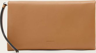 AllSaints Leather Harluna Leather Clutch Bag, Size: One Size